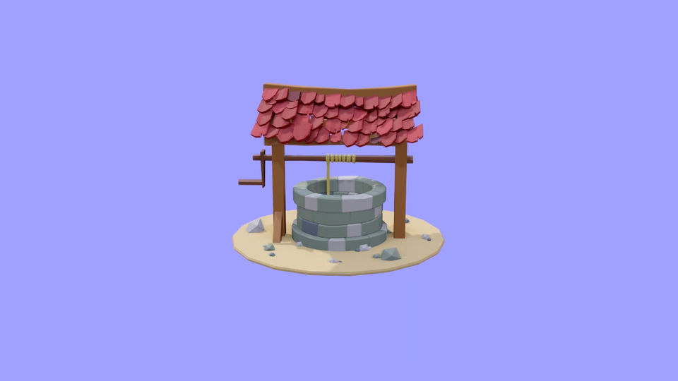 Puits 3D Lowpoly